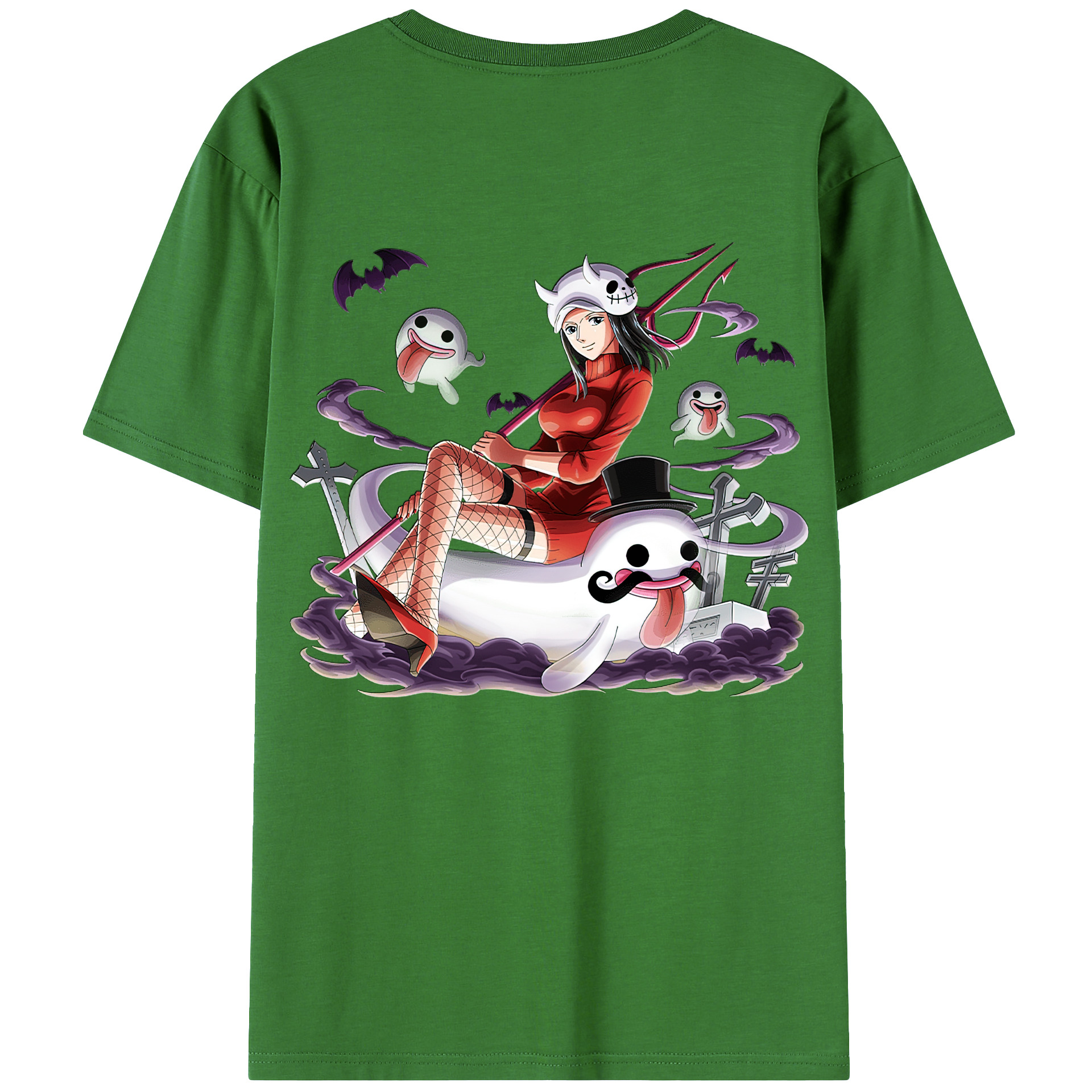 ワンピース ニコ・ロビン ONE PIECE Nico Robin レディース半袖Tシャツ(バックプリント)